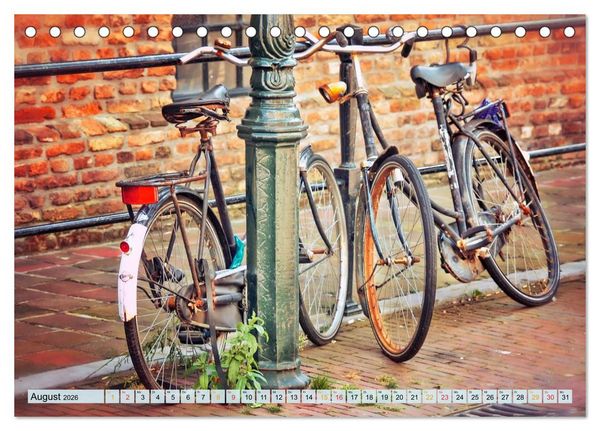 Produktbild: Stadtfahrrad (Tischkalender 2026 DIN A5 quer), CALVENDO Monatskalender