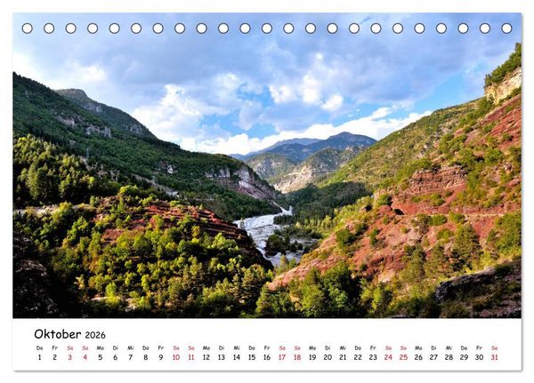 Produktbild: Franz&ouml;sische Alpen - Route des Grandes Alpes (Tischkalender 2026 DIN A5 quer), CALVENDO Monatskalender