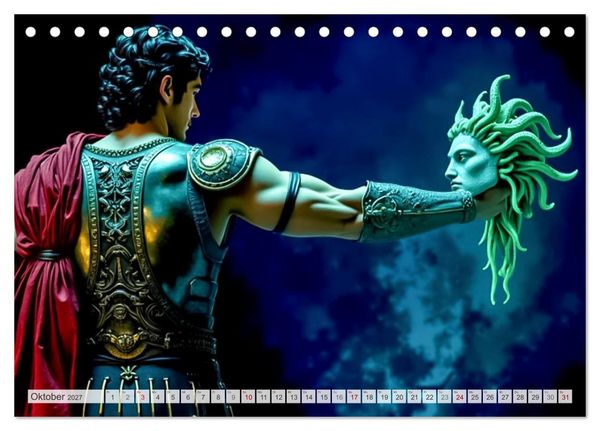 Produktbild: Perseus und Medusa (Tischkalender 2027 DIN A5 quer), CALVENDO Monatskalender