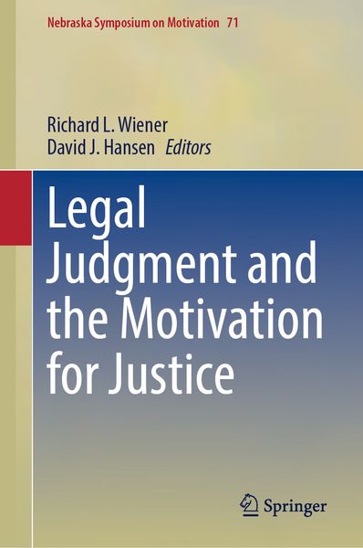 Produktbild: Legal Judgment and the Motivation for Justice