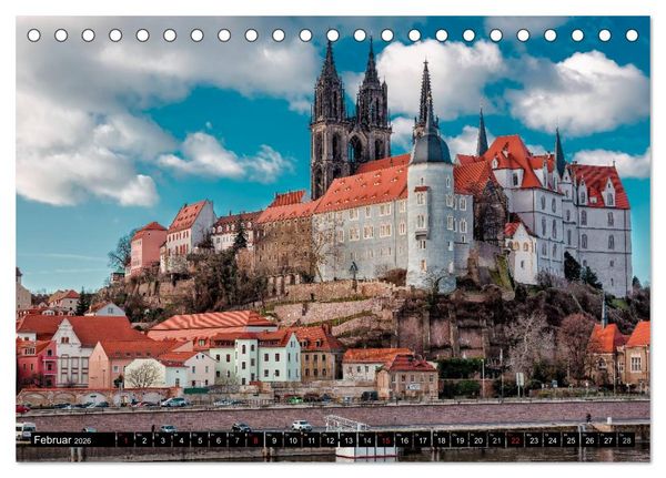 Produktbild: Sachsens Schl&ouml;sser (Tischkalender 2026 DIN A5 quer), CALVENDO Monatskalender