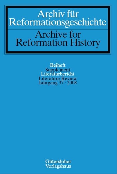 Produktbild: Archiv f&uuml;r Reformationsgeschichte - Literaturbericht