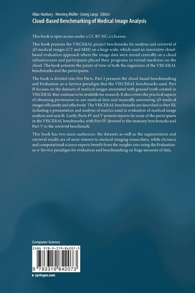 Produktbild: Cloud-Based Benchmarking of Medical Image Analysis