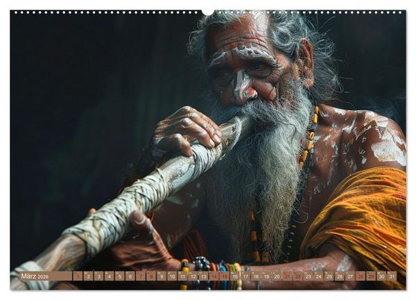 Produktbild: Aborigines - Farben des Outback (hochwertiger Premium Wandkalender 2026 DIN A2 quer), Kunstdruck in Hochglanz