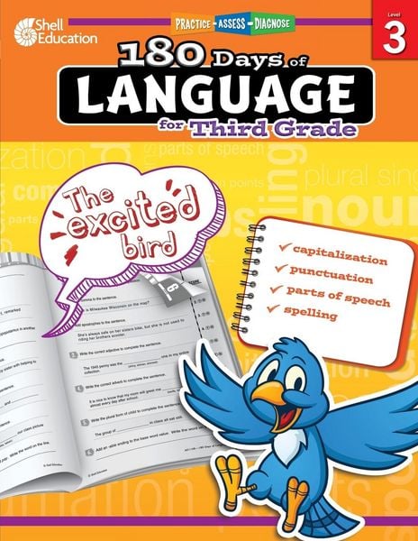 Produktbild: 180 Days of Language for Third Grade