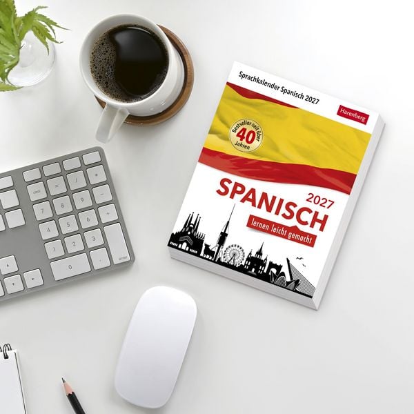 Produktbild: Spanisch Sprachkalender 2027 - Spanisch lernen leicht gemacht - Tagesabrei&szlig;kalender