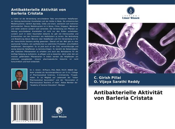 Antibakterielle Aktivität von Barleria Cristata, Taschenbuch von C. Girish Pillai , O. Vijaya Sarathi Reddy, Verlag Unser Wissen, 9786208609023