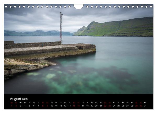 Produktbild: F&auml;r&ouml;er - Naturwunder im Nordatlantik (Wandkalender 2026 DIN A4 quer), CALVENDO Monatskalender