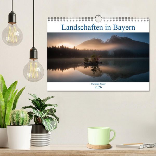 Produktbild: Bayerische Landschaften (Wandkalender 2026 DIN A4 quer), CALVENDO Monatskalender