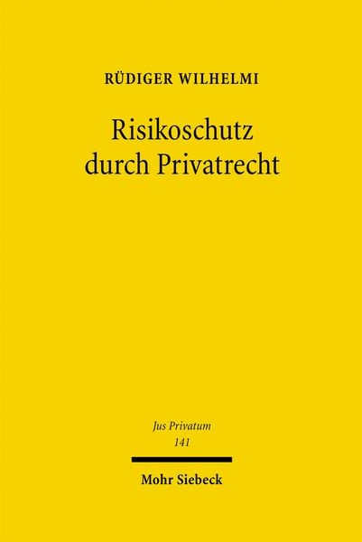Produktbild: Risikoschutz durch Privatrecht