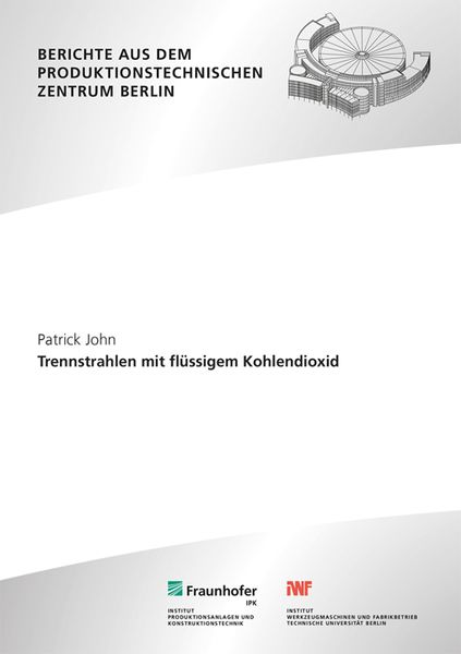 Produktbild: Trennstrahlen mit fl&uuml;ssigem Kohlendioxid