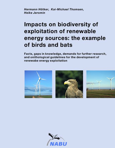 Produktbild: Impacts on biodiversity of exploitation of renewable energy sources: the example of birds and bats