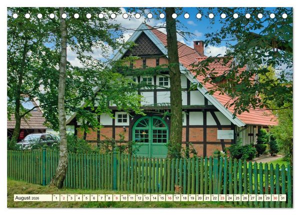Produktbild: Baukunst Fachwerk (Tischkalender 2026 DIN A5 quer), CALVENDO Monatskalender