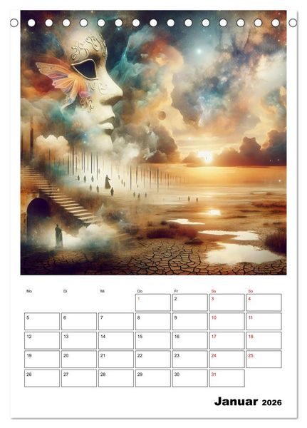 Produktbild: Treppen der Illusionen (Tischkalender 2026 DIN A5 hoch), CALVENDO Monatskalender