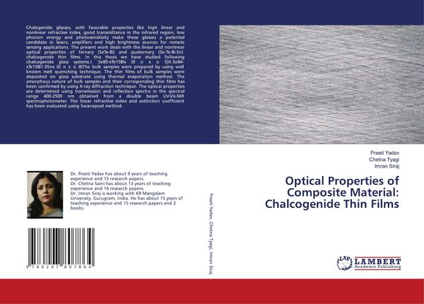 Produktbild: Optical Properties of Composite Material: Chalcogenide Thin Films