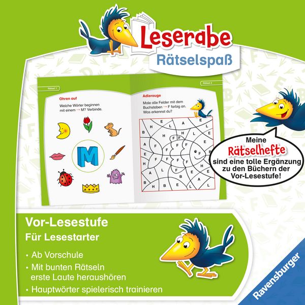 Produktbild: Leserabe R&auml;tselspa&szlig; - Abc-R&auml;tsel f&uuml;r Lesestarter (Vor-Lesestufe)