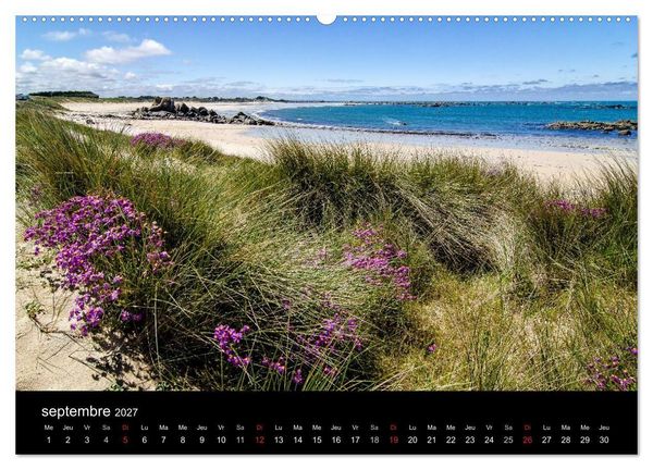 Produktbild: La Bretagne - prises de vue sur un paysage c&ocirc;tier (Calendrier mural haut de gamme 2027 DIN A2 vertical), CALVENDO calendrier mensuel