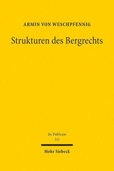 Produktbild: Strukturen des Bergrechts