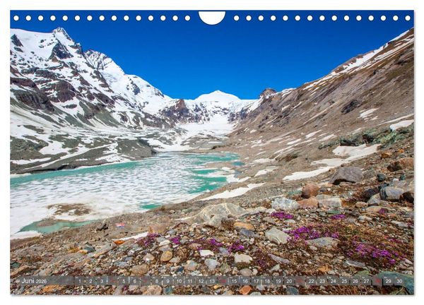Produktbild: Berge - Gletscher - Seen (Wandkalender 2026 DIN A4 quer), CALVENDO Monatskalender