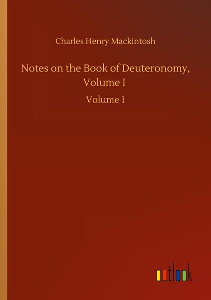 Produktbild: Notes on the Book of Deuteronomy, Volume I