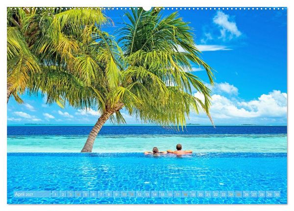 Produktbild: Reif f&uuml;r die Insel: Fernweh & Traumziele (Wandkalender 2027 DIN A2 quer), CALVENDO Monatskalender