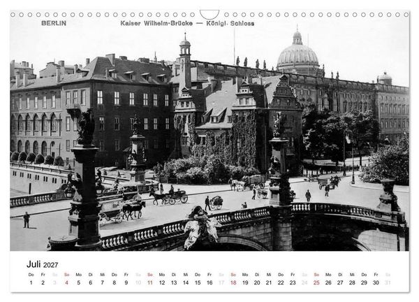 Produktbild: Gr&uuml;&szlig;e aus dem alten Berlin (Wandkalender 2027 DIN A3 quer), CALVENDO Monatskalender