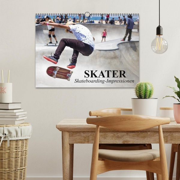 Produktbild: Skater. Skateboarding-Impressionen (Wandkalender 2026 DIN A3 quer), CALVENDO Monatskalender