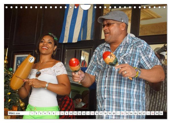 Produktbild: M&uacute;sica Cubana - Karibische Kl&auml;nge aus Kuba (Wandkalender 2026 DIN A4 quer), CALVENDO Monatskalender