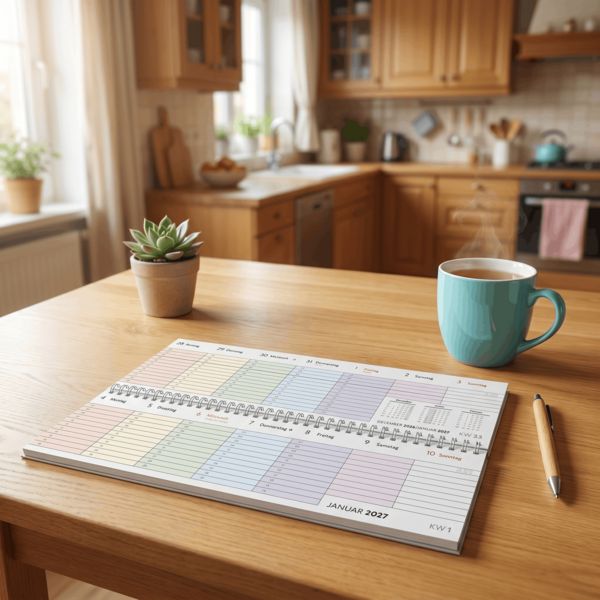 Produktbild: Tischquerkalender Farbenfroh 2027