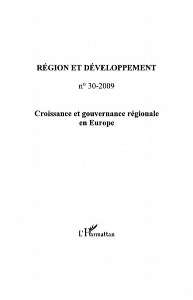 Produktbild: Croissance et gouvernance regionale en europe
