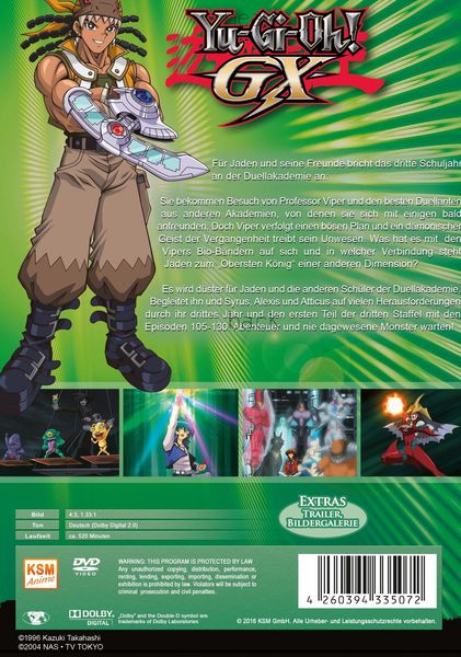 Produktbild: Yu-Gi-Oh! - GX - Staffel 3/Episode 105-130 [5 DVDs]