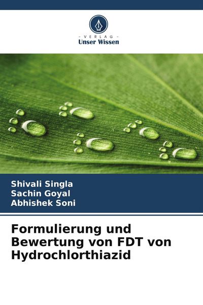 Produktbild: Formulierung und Bewertung von FDT von Hydrochlorthiazid