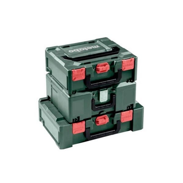 Produktbild: Metabo metaBOX 145 626886000 Maschinenkoffer ABS Gr&uuml;n/Rot (L x B x H) 396 x 296 x 145mm