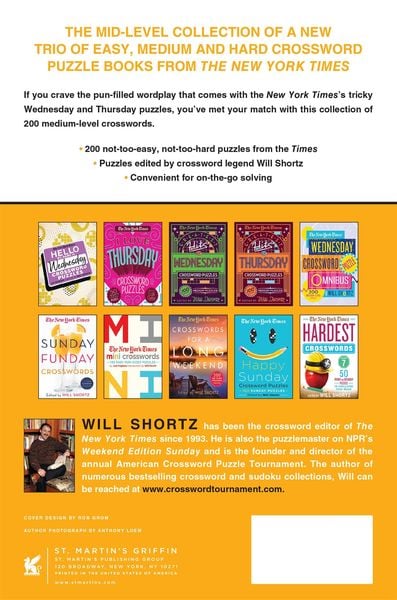 Produktbild: New York Times Strictly Medium Crossword Puzzles