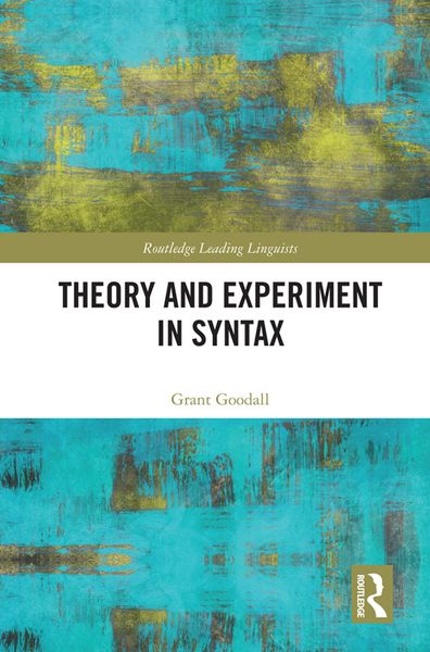 Produktbild: Theory and Experiment in Syntax