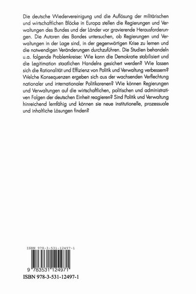 Regierungssystem und Verwaltungspolitik