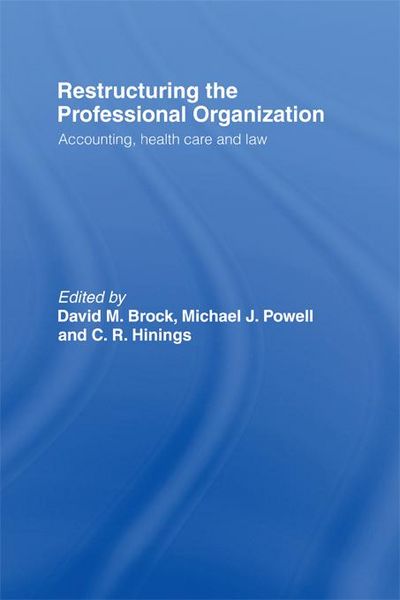 Produktbild: Restructuring the Professional Organization