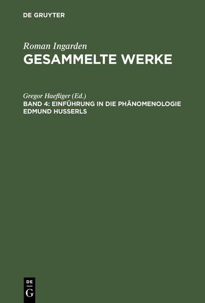 Produktbild: Einf&uuml;hrung in die Ph&auml;nomenologie Edmund Husserls