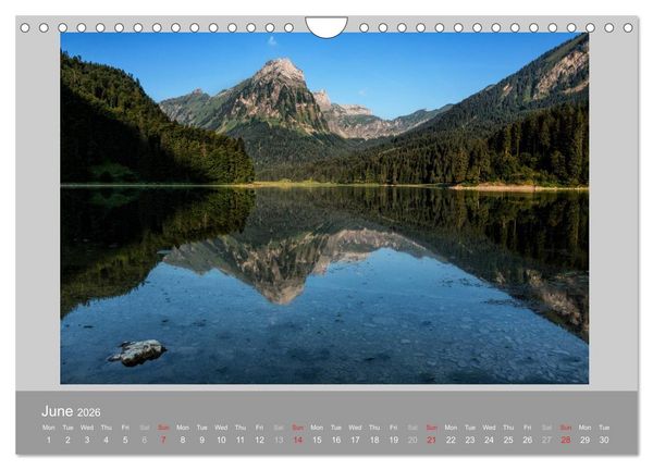 Produktbild: Switzerland Mountainscapes 2026 (Wall Calendar 2026 DIN A4 landscape), CALVENDO 12 Month Wall Calendar