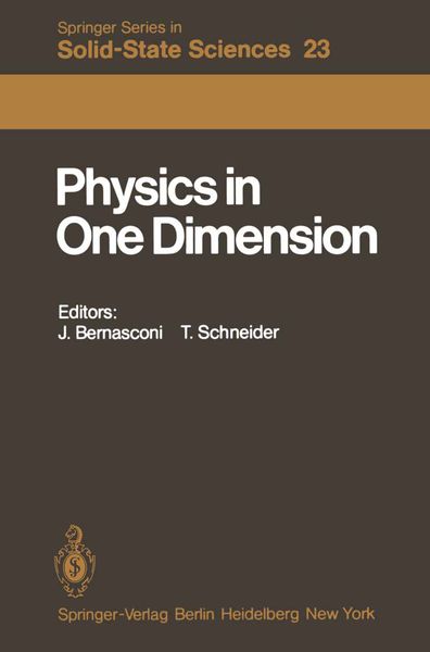 Produktbild: Physics in One Dimension