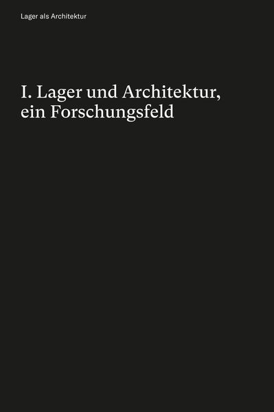 Produktbild: Lager als Architektur