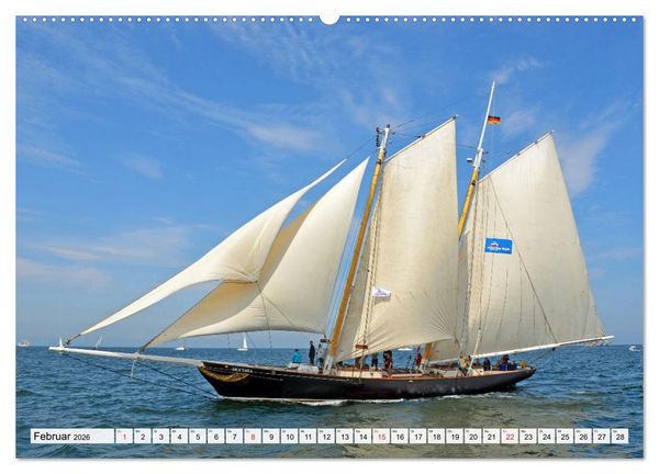 Produktbild: Die HANSE SAIL Das gro&szlig;e Seglertreffen in Rostock (hochwertiger Premium Wandkalender 2026 DIN A2 quer), Kunstdruck in Hochglanz