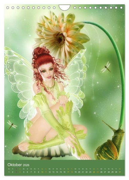 Produktbild: Fantasy Lichtwesen (Wandkalender 2026 DIN A4 hoch), CALVENDO Monatskalender