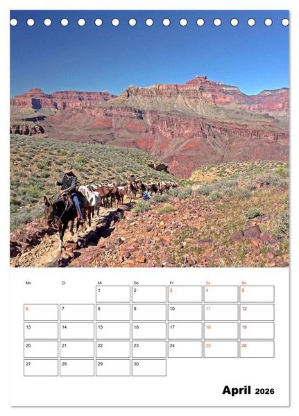 Produktbild: AMERIKA RUNDREISE Bildsch&ouml;n und Aufregend. (Tischkalender 2026 DIN A5 hoch), CALVENDO Monatskalender