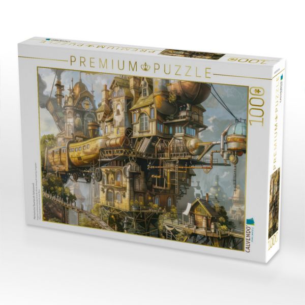Produktbild: CALVENDO Puzzle Mechanische Steampunk-Fantasiewelt | 1000 Teile Lege-Gr&ouml;&szlig;e 64x48cm Foto-Puzzle f&uuml;r gl&uuml;ckliche Stunden