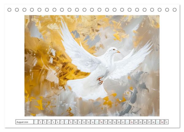 Produktbild: Die Sprache des Friedens (Tischkalender 2026 DIN A5 quer), CALVENDO Monatskalender