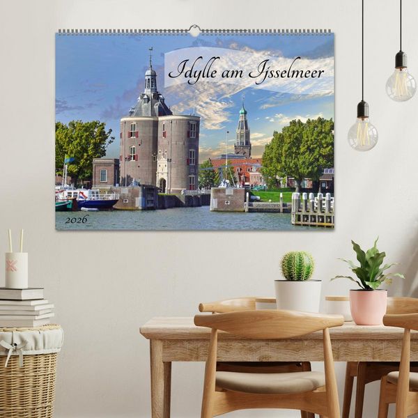 Produktbild: Idylle am Ijsselmeer (Wandkalender 2026 DIN A2 quer), CALVENDO Monatskalender
