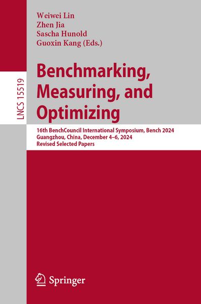 Produktbild: Benchmarking, Measuring, and Optimizing