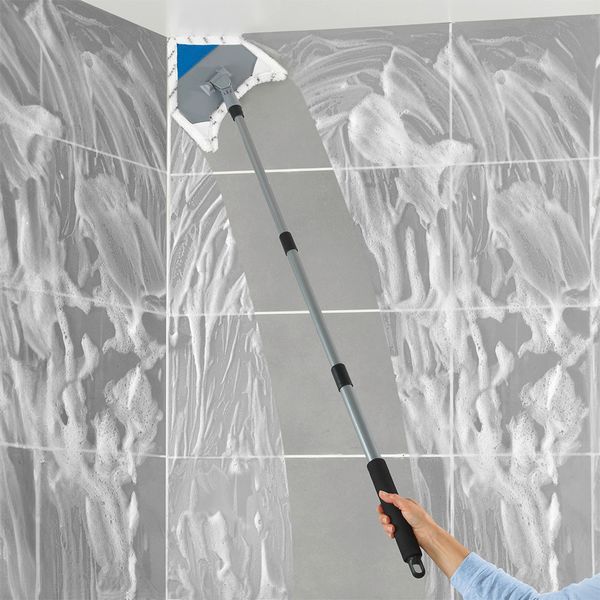 Produktbild: Multiflex-Wischer inkl. Teleskopstiel, f&uuml;r Fliesen, Fenster und B&ouml;den geeignet