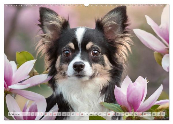 Produktbild: Chihuahuas - Kleine Hunde - gro&szlig;e Temperamentb&uuml;ndel (Wandkalender 2026 DIN A2 quer), CALVENDO Monatskalender